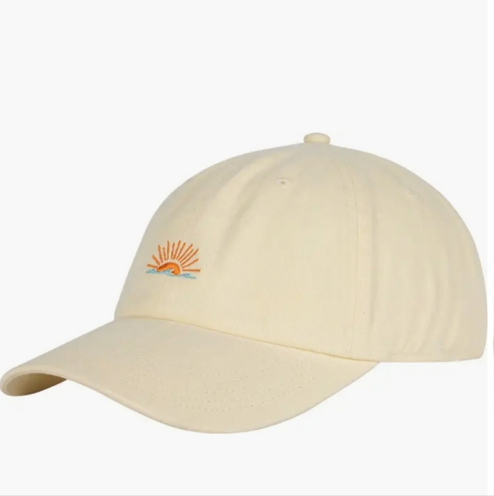 Faherty Pigment Dyed Baseball Hat Antique White Cotton Cap OS